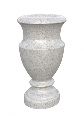 Светло-серый гранит ваза V11